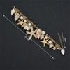 Seashell Bohemian Bead Bracelet Alloy Conch Beaded Wristband  Seaside Beach Trip