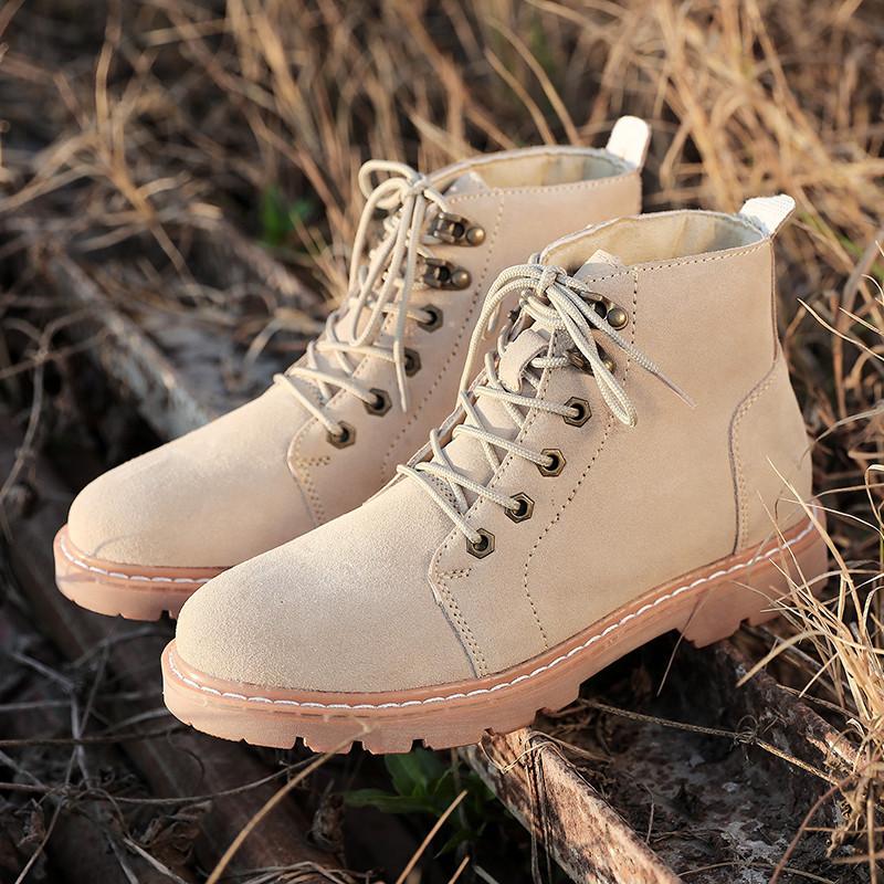 Special Leather Martin Boots Men'S Boots Japanese High-Top Men'S Shoes Round Head Retro Tooling Boots Short Boots Waterproof Desert Boots