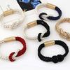 Women's Men's Braided Rope Chain Bracelet With Magnetic Clasp Bow Charm Bangle