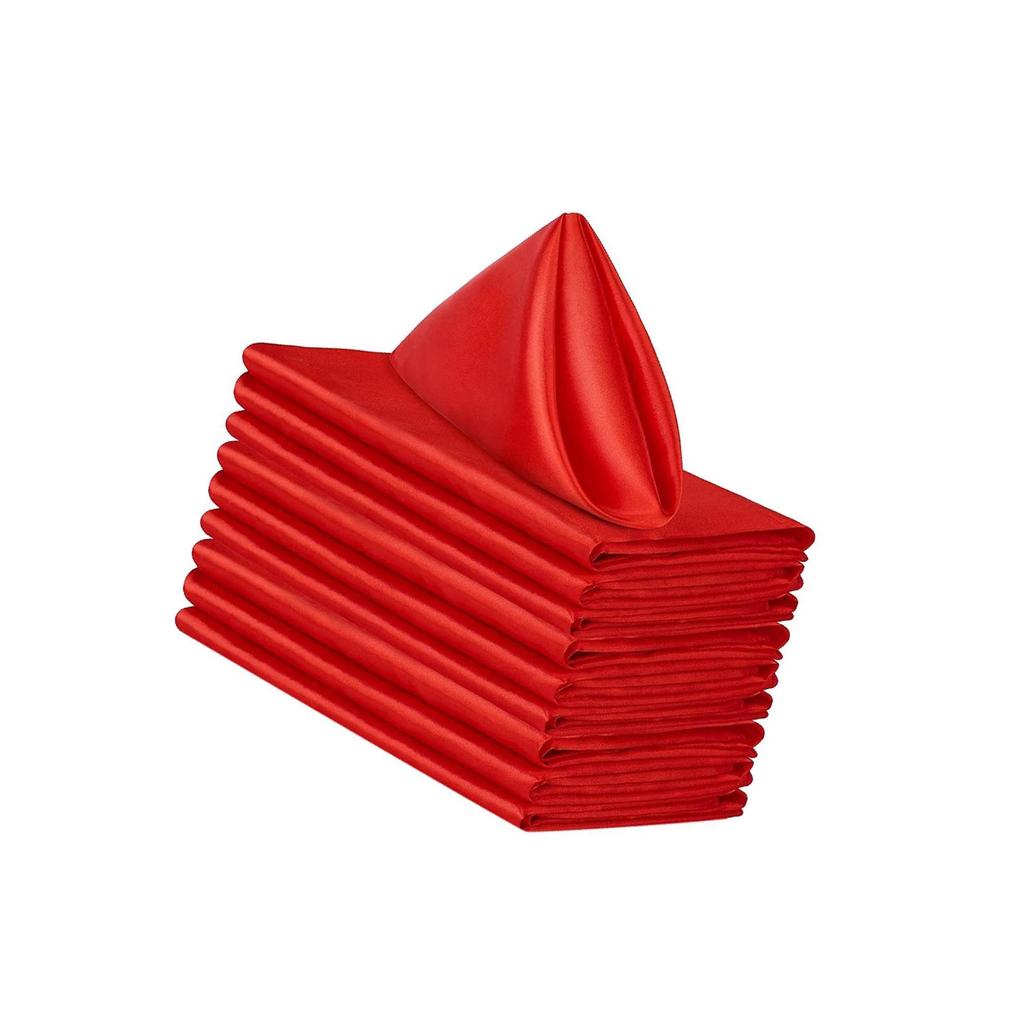Set of 10 Elegant Napkins for Weddings and Special Events