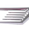 2pcs Chrome Car Side Fender Vent Euro Air Flow Decoration Sticker Accessories