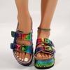 Large Platform Birkenstock Sandals Spring/Summer New Metal Buckle Beach Shoes