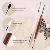 Dual-Ended Nail Carving Gel Pen: Silicone Scraper, Embosser, and Painting Tool for Salon-Quality Nail Art