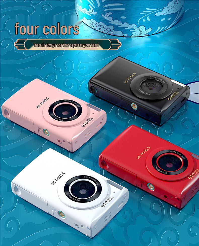 64MP Portable Student Music Vlog Mirrorless Camera for Travel