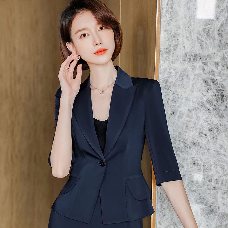 Women's Professional Short Sleeve Blazer & Skirt Suit - Spring/Summer Collection