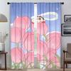 CrayonS ShinS ChanS Blackout Curtains for Living Room Curtain Shades Tulle for Bedroom Home Interior Curtains 2 Pieces Partition