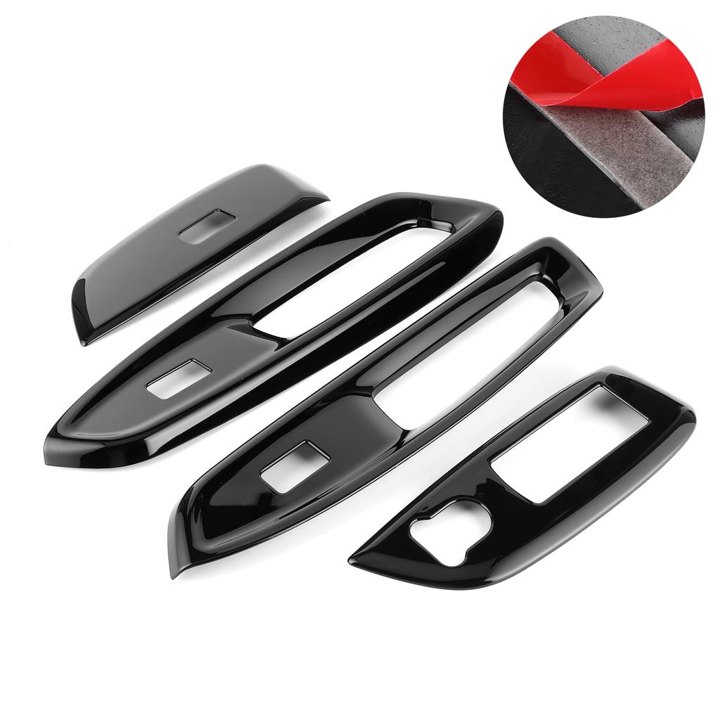 Window Switch Cover Door Armrest Decorative Trim Frame Fit for Honda FIT Jazz GR 20‑21 Right Driving