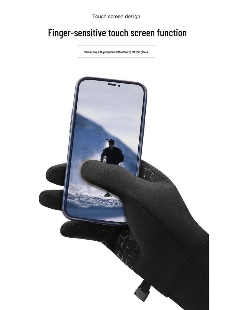Erkek ve Kadın Kışlık Dokunmatik Ekranlı Koşu ve Bisiklet Örgü Eldivenleri, Kaymaz, Sıcak, Sonbahar ve Kış Spor Aktiviteleri İçin İnce.