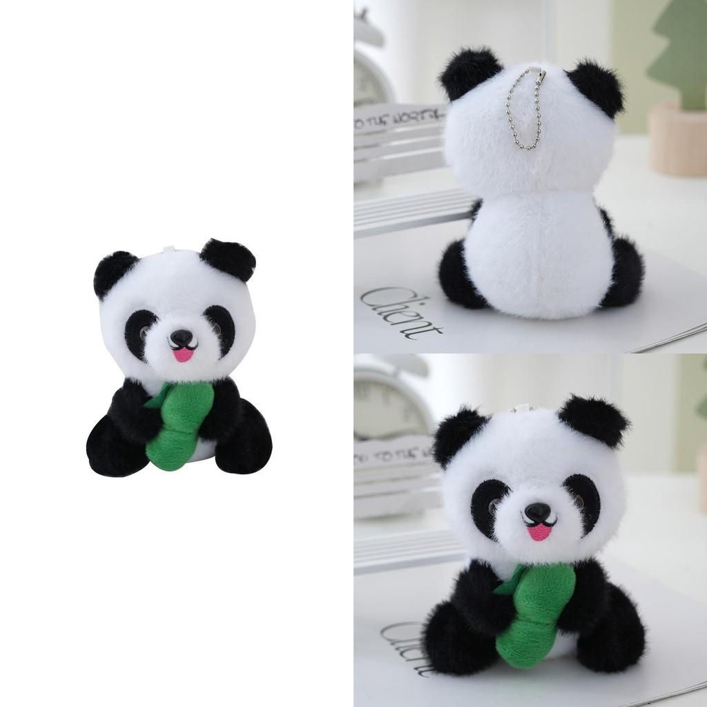 Bamboo Panda Adorable Plush Toy Keyring Key Chain Backpack Pendant Kids Gift