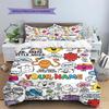 Herr. Herren Little Miss Individueller Namensmuster Bettwäsche, Steppbett Set Bettbezug Kissenbezug Zuhause Geburtstagsgeschenk(1 Bettbezug + 2 Kissenbezüge, ohne Füllung)