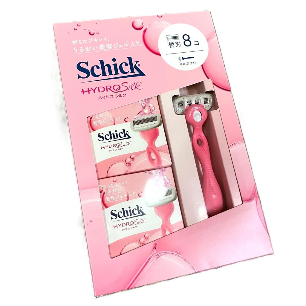 Schick Hydro Silk Club 5 Moisturizing Holder 8 Replacement Blades Pack, Women's Razor, Blades, Gel, (with blade) +