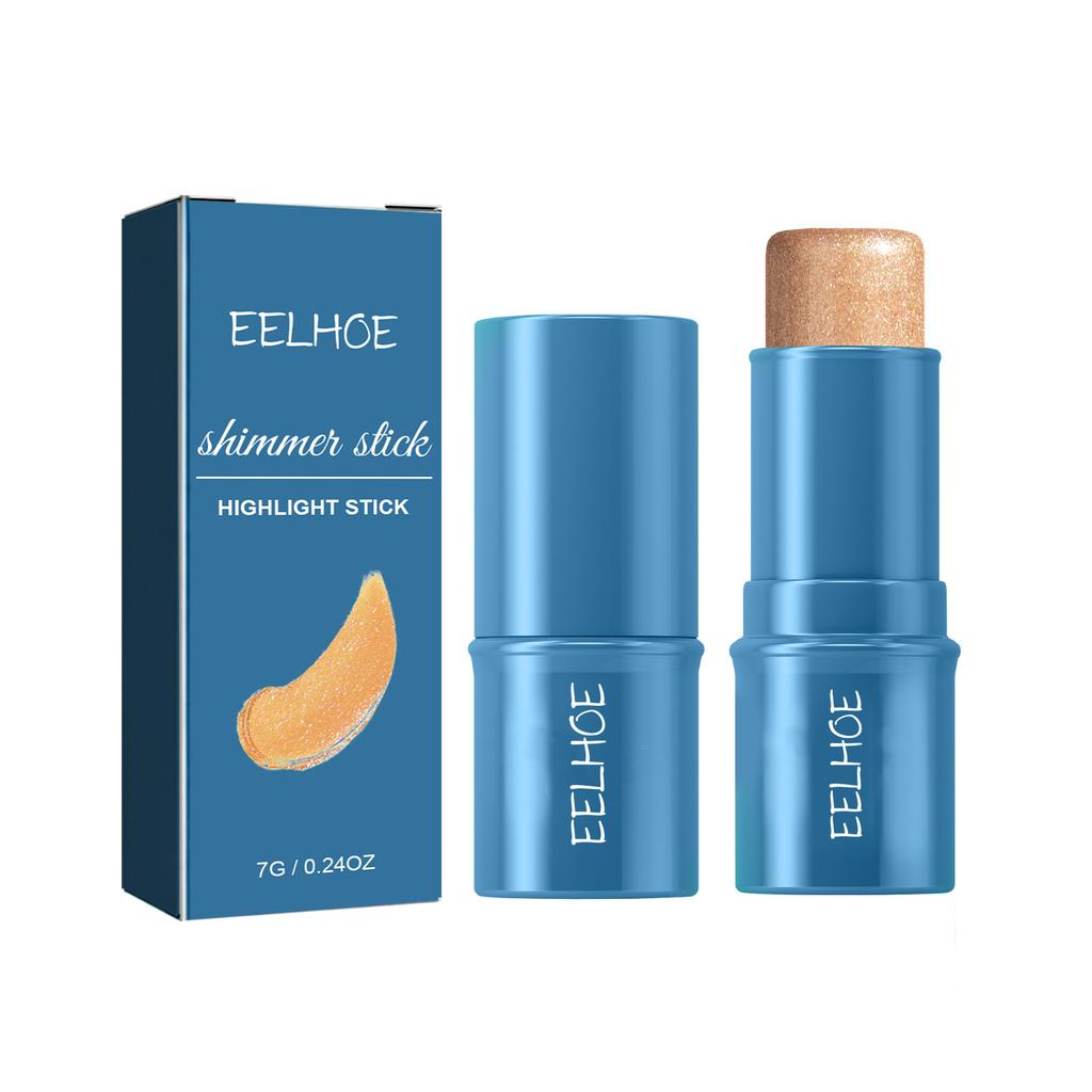 EELHOE 3 Farben 3D Face Brighten Highlighter Bar Kosmetischer Gesichtskontur-Bronzer Schimmer Highlighter Stick Concealer Creme Make-up-Tool