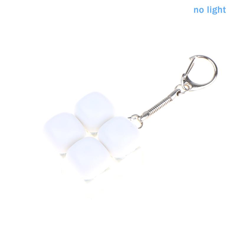 Relaxing Diy Keyboard Keychain Keycap Keys Button Finger Keyboard Cap 1/2/3/4/9Keys Relief Stress Clicker Toy Child Adult