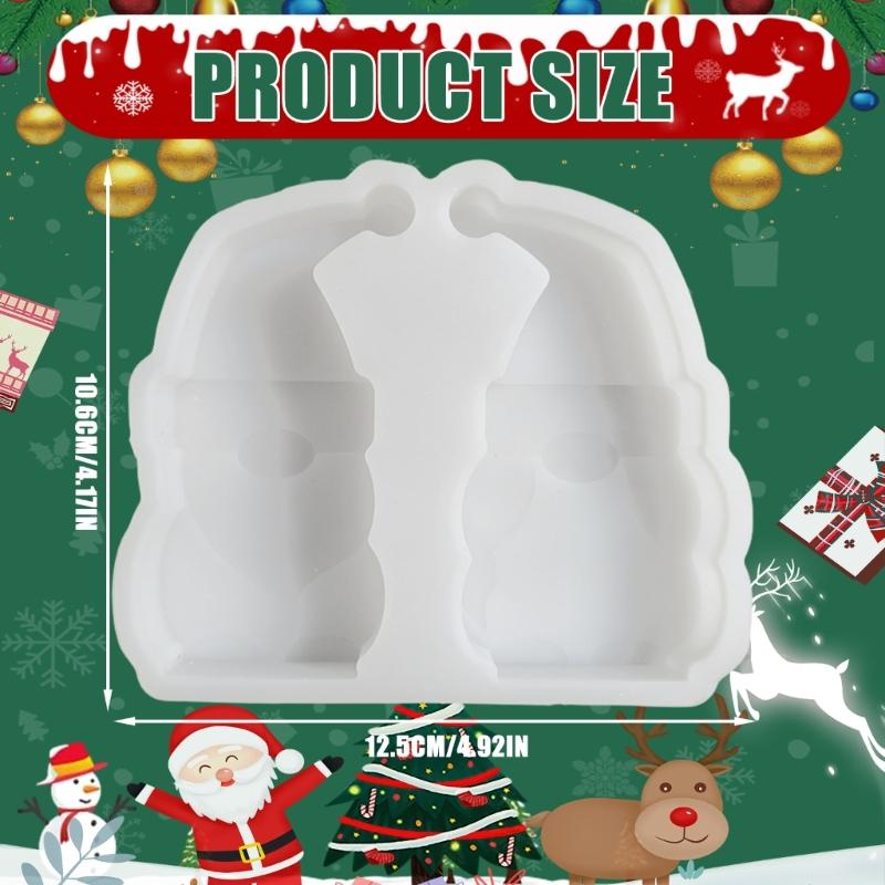 Christmas Dwarf Silicone Mould for Epoxy Resin Gypsum Ornament Chocolate Fondant Silicone Mould Kitchen Baking Mold