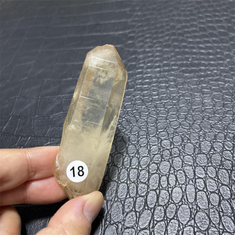 Hot for sale!Natural yellow crystal wand point crystal smoky topaz point reiki healing as a gift