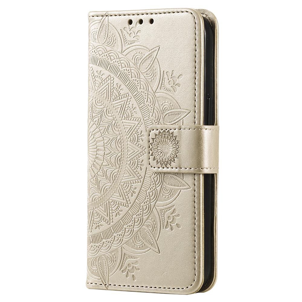 For Xiaomi 13T Pro/13T/Redmi K60 Ultra Case Mandala Flower Imprinted Leather Cover with Strap