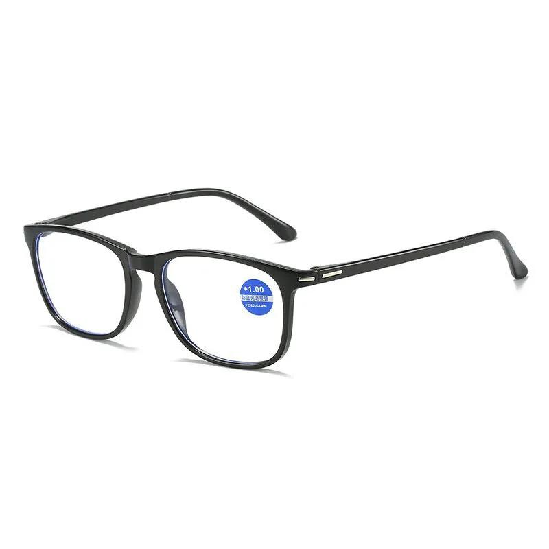 Fashion Presbyopia Glasses Round Frame Anti Blue Light Reading Eyewear Diopter 0 To +4 0 For Men Women