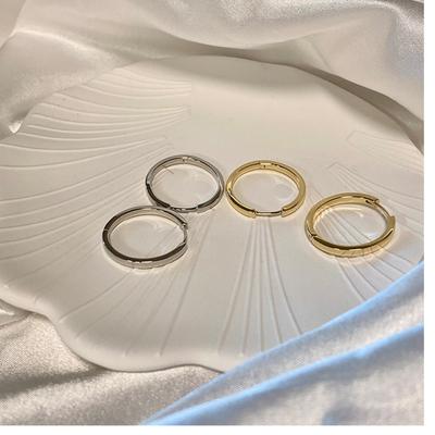 Cross-border New Product - S925 Pure Silver Filigree French-style Hoop Earrings - Trendy New-style Ear Studs