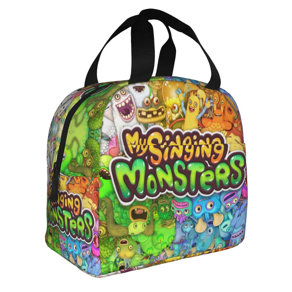 My Singing Monsters Lunchtasche Herren Damen Kühl- und Warmhalte-Isolierbox für die Schule