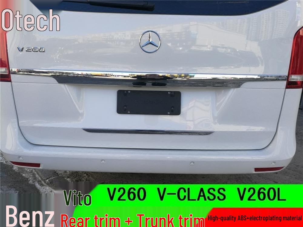 Outai Rear Trunk Trim for 2016-2018 Mercedes-Benz Viano and V260/V260L V-Class