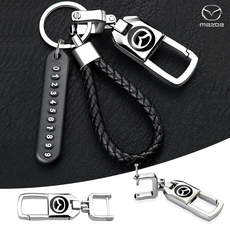 For Mazda Car Logo keychain Alloy Key chain key ring for Mazda 2 4 3 6 CX-5 CX3 CX7 CX9 Atenza Axela MX-5 RX8 RX7 323 car acesss