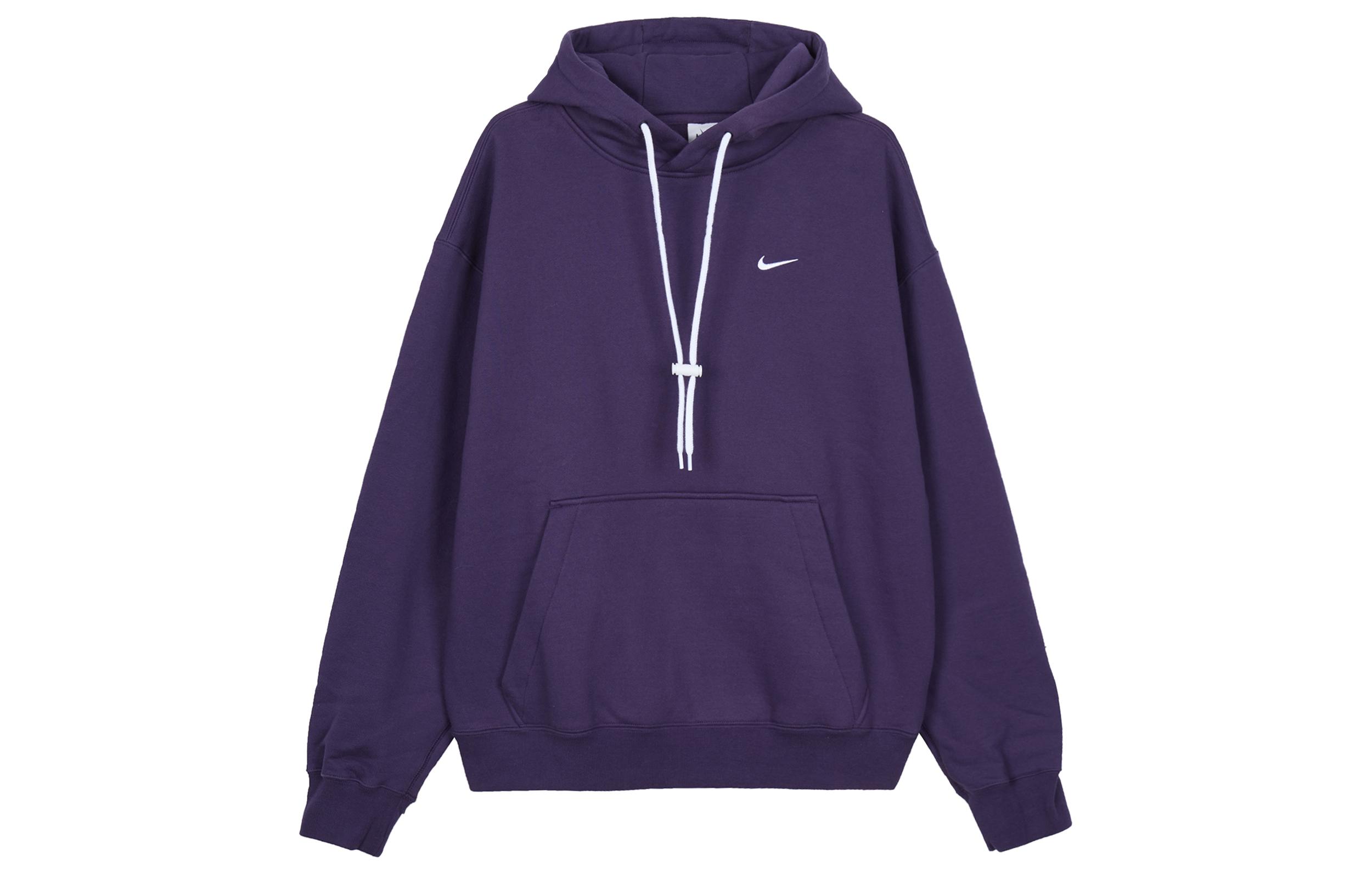 Nike Sweatshirts Men s Dark Purple Hooded Moderate Regular CD6393-525 XS