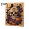 3D Faux Pearl Pumpkin Witch 2Pcs Halloween for Adults Art Craft Art Ghost Crow Painting