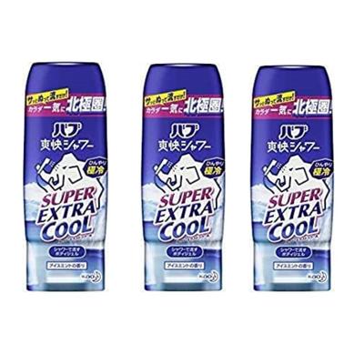 Bub Refrescante Ducha Gel Súper Extra Frío 210g Paquete de 3