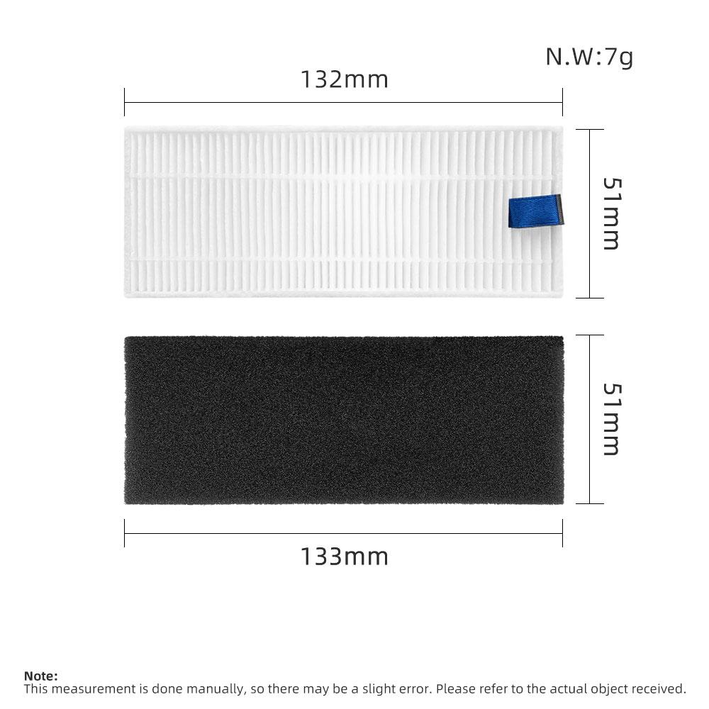 Compatible for Tefal Rowenta Explorer 20 40 45 50, Isweep X3 Accessories Main Brush Filter Side Brush Mop Colth