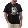 Cute Cute Creature With Hot Chocolate 2 Tshirt Quick Dry Training Short Sleeve Tee