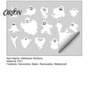 Easy Application Ghost Stickers Halloween Window Clings, Static Stickers, Waterproof Glass Indoor Outdoor Wall Decals Decals, Spooky Home Decor