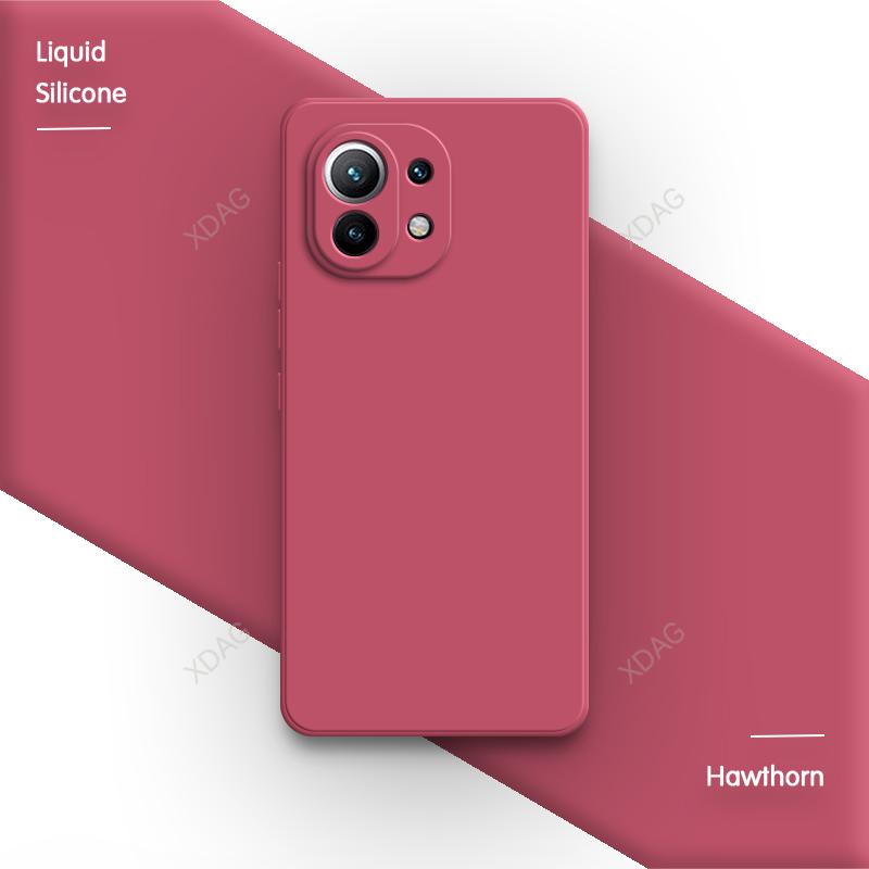 Phone Case for Xiaomi 11 Lite NE Pro Ultra 11T Pro 11X Pro 11i 5G Mi11 11Lite 11Pro 11Ultra Liquid Silicon Soft Basic Back Cover