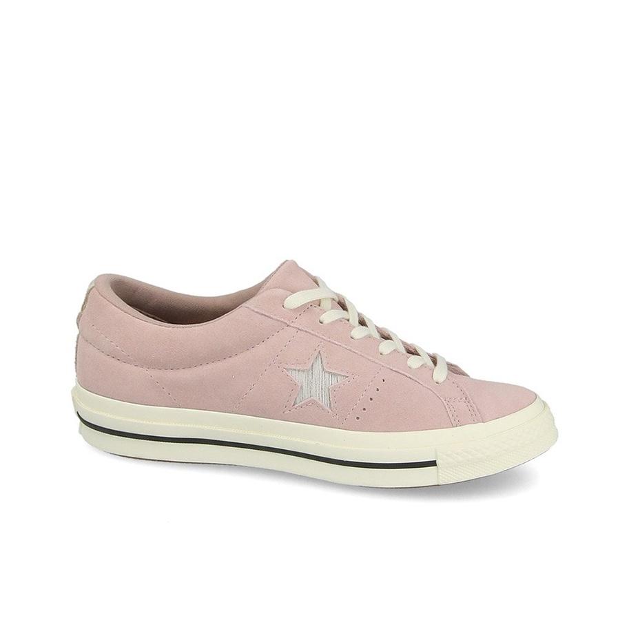 Converse One Star Leather Casual Comfortable Slip Resistant Durable Lightweight Low Top Skate Shoes Women sneaker Pink 161539C