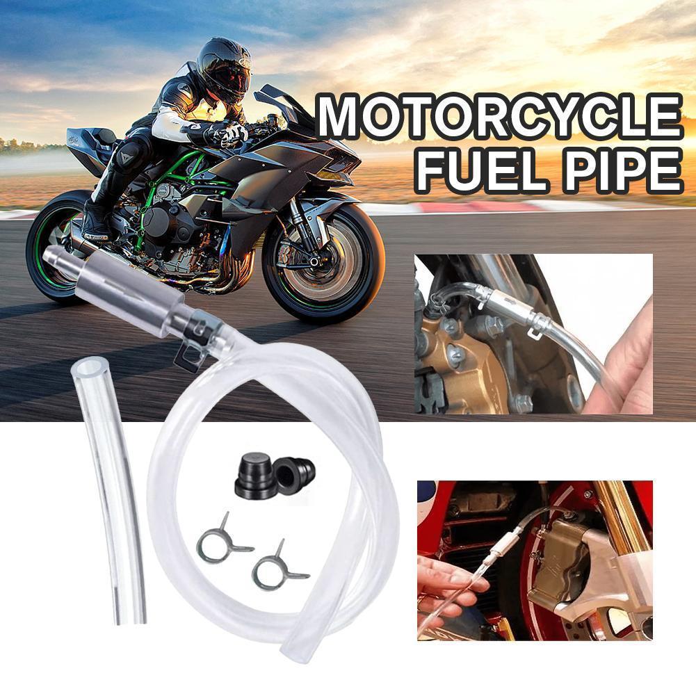 Motorcycle Fuel Pipe Hydraulic Brake Discharge Pipe Bleeder Tool Extraction Brake Parts Way Oil One Motor U2u7
