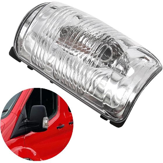 EATAKWARD 2 PCS Wing Mirror Left Driver & Right Passenger Side Turn Signal Light Indicator Lamp Lens Cover Replacement For Ford Transit T150 250 350