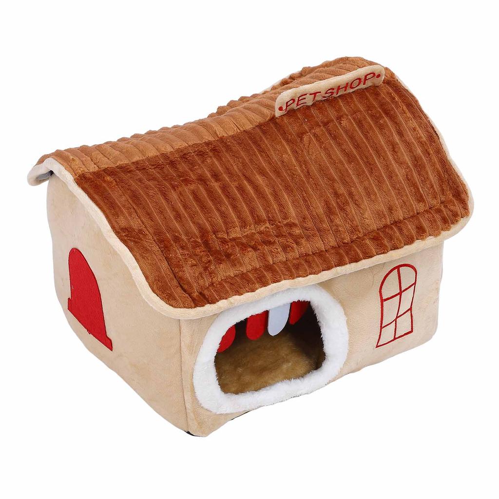 Hundehütte für den Innenbereich Abnehmbar Waschbar Weich Erhöhter Komfort Winter Warm Katzenhaus für Klein Mittel