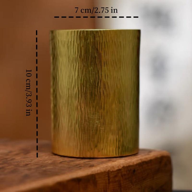 Vintage Pure Copper Coffee Mug,Handcrafted Tree Texture Weave Breakfast Mule Milk Beer 400 ml Juice Cup,Tea Tumbler Tableware 400ml