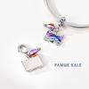 New Charms Pendant 925 Silver Sweet Bear Sun Moon Eyes Charms Beads Fit Bracelet Bangle Necklace For Women Jewelry Gift