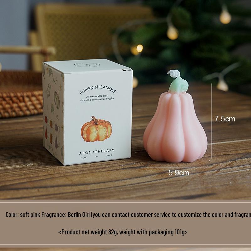 Handmade Pumpkin Scented Halloween Aromatherapy Candle Gift