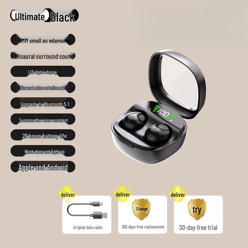 

MINI13-X Wireless Bluetooth Earbuds - Ultra-Compact, Invisible, Comfortable Long-Wear Design
