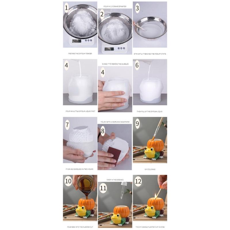 Pflanzgefäß Silikonform für Resin-Bastelarbeiten Kreativer Garten mit glattem DIY Kerzen-Schmuckherstellung Mehrzweckdesign