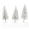 10pcs Cedar Trees Winter White Snow Model Railroad Layout Scenery Landscape 4 Inch