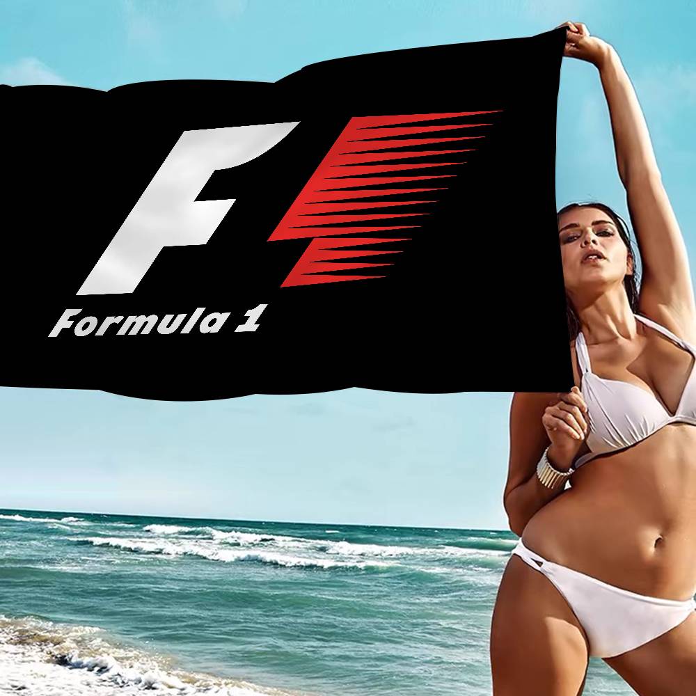 Racing Car F1 Microfiber Printed Beach Towel Mountain Climbing Yoga Beach Swimming Running Absorbent Soft Towel