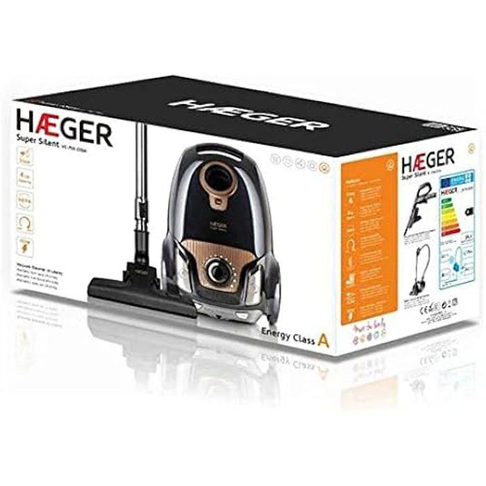 HAEGER Super Silent 750W Cylinder Vacuum Cleaner - Bagless - Dry - 2 Litres - Water Filter / Bag - 80 dB