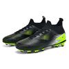 32-47 Bambini Uomo Taglia Grande Scarpe da Calcio High Top Chiodi Lunghi Outdoor Antiscivolo Scarponcini da Calcio