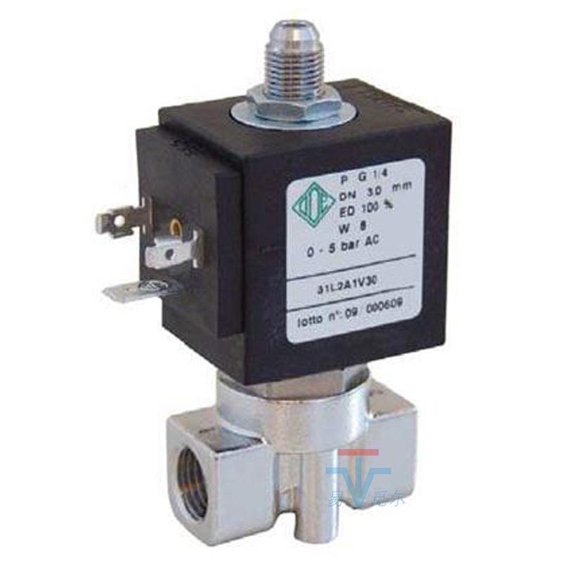 Italy Ode 24V 1/4" Stainless Steel Three-Way Mini Solenoid Valve 31L2A1V30