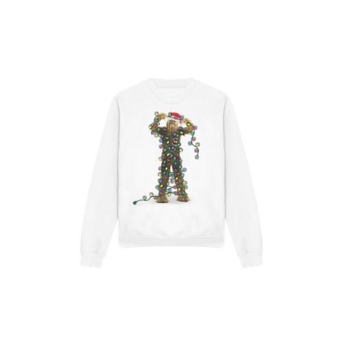 STAR WARS Unisex Erwachsenen Chewbacca Lichterkette Weihnachten Sweatshirt