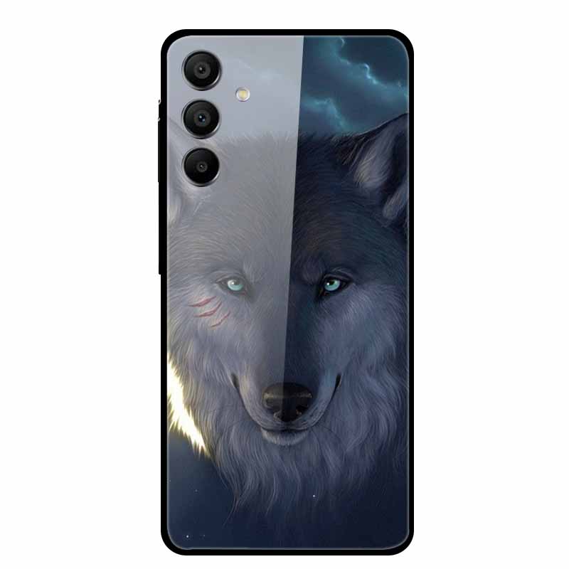 Tempered Glass Case for Samsung Galaxy A16 5G Back Cover Hard Case for SamsungA16 Phone Case Fundas Cool Protective Cute Bumper