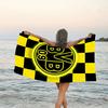 1pc B-BVB Beach Towel, Beach and Seaside Swimming Pool Equipment, Fashion Pattern, Rectangular, Travel Essentials