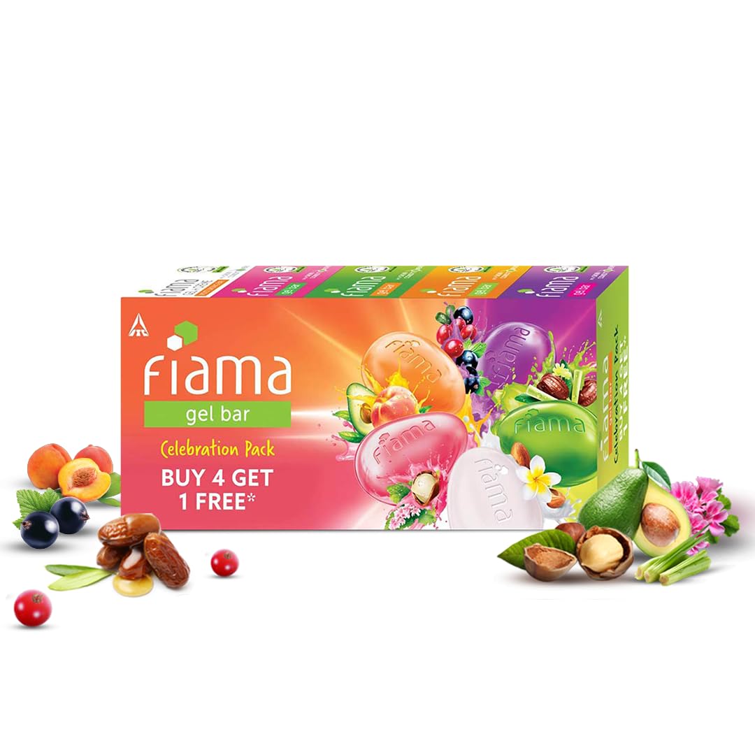 

Fiama Gel Bar Celebration Pack 125g X 5 Unique Soap Bars For Soft Skin Refreshing Bathing Experience Buy 4 Get 1 Free